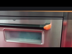 Stainless Steel Commercial Gas Three Deck Nine Trays Bakery Oven With Strong Wheels