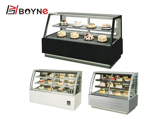 Beveled Two Layers Japanese Style Cake Freezer Display for Bakery for put cake inside